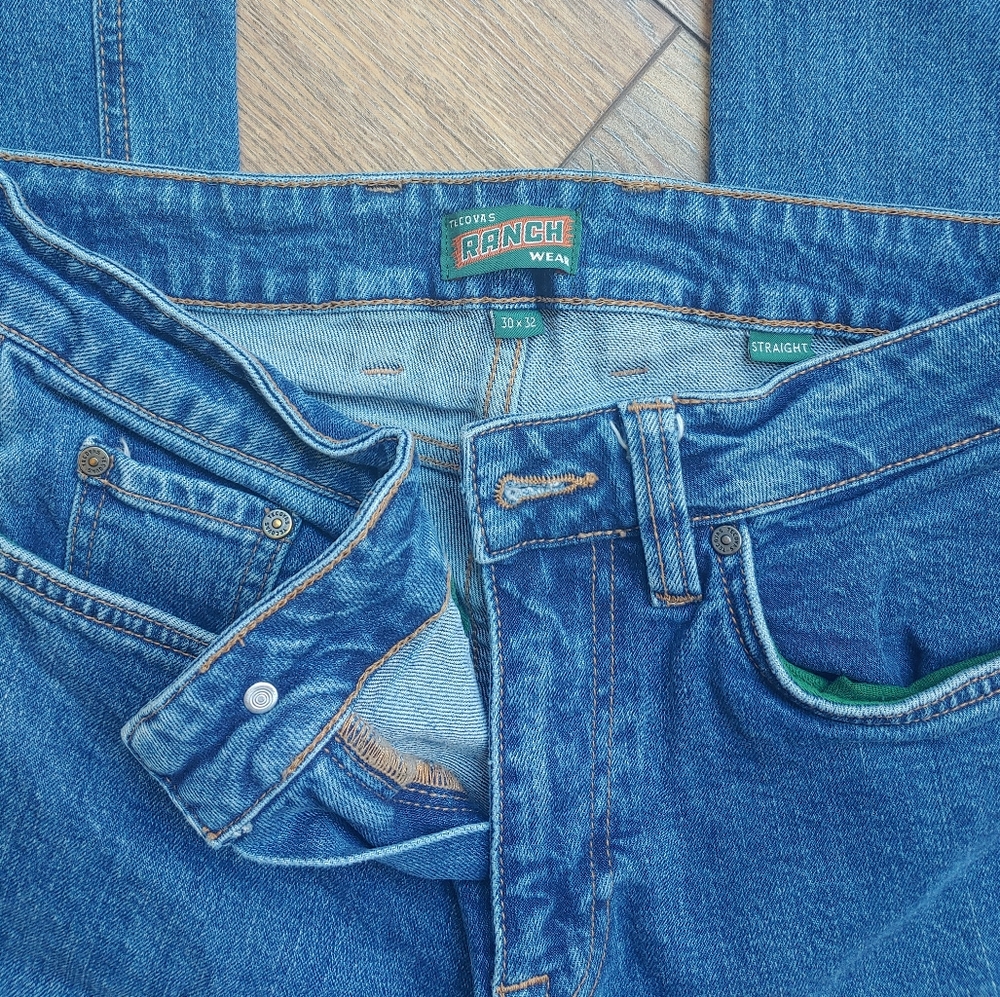 Tecovas Straight Western Jean, Medium Blue Denim, 30 x 32